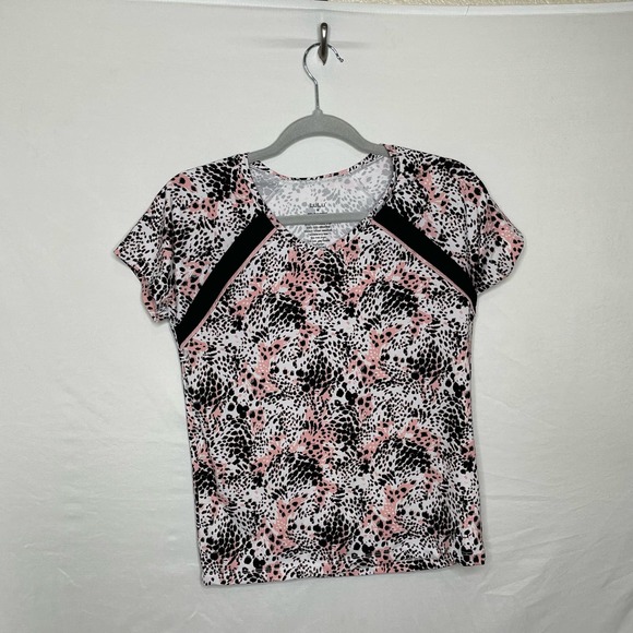 Lulu Pink Cheetah Print Top Size M - Picture 1 of 3